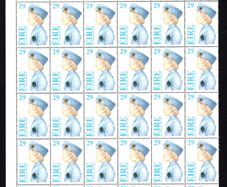 1983 Ireland Centenaries Founding of the Boy's Brigade Commemorative Stamps Marginal Block of 36 Mint Never Hinged (MNH)