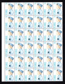 1983 Ireland Centenaries Founding of the Boy's Brigade Commemorative Stamps Marginal Block of 36 Mint Never Hinged (MNH)