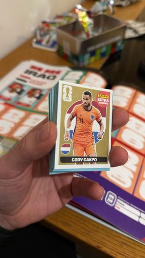 Gakpo Gold Sticker Panini World Cup 2026