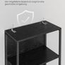 Bookcase with 6 levels and  LED lights with 25 colors, 6 brightness levels, 10 flashing modes, and 6 flashing speeds Image 7