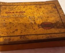 wills gold flake cigarette tin