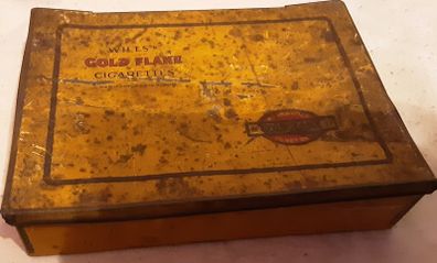 wills gold flake cigarette tin