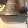 3 seater bleack leather sofa Image 3