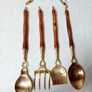 Brass Kitchen Utensil Rack Image 6