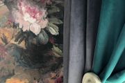 Designer Elegant Velvet Curtains, Olive Green. Perfect conditions.  conditions. . Made in Spain.