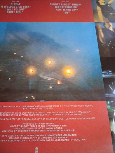 U2 - Under a Blood Red Sky - 1983 vinyl LP