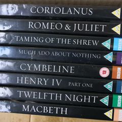 8 x BBC Shakespeare Collection DVDs