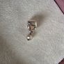 Pandora dangle pearl and 14k gold grapevine charm in great condition Image 2