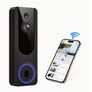 Smart Video Doorbell Dual Camera, 1296P Wireless Indoor/Outdoor Surveillance Cam, Live View, Included Doorbell Receiver, AI Human Detection, 2-Way Audio, Night Vision, 2.4G Wifi, Cloud Storage Image 2