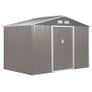 9 x 6FT Foundation Ventilation Steel Outdoor Garden Shed Grey (FREE SHIPPING) Image 3