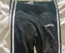 Adidas black leggings size 9-10 y