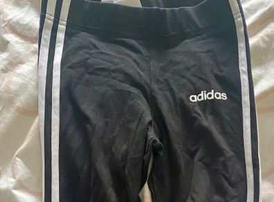 Adidas black leggings size 9-10 y