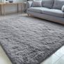 Fluffy High Pile Rugs Living Room, Anti Slip Shaggy Soft Carpet, Machine Washable Modern Large Thick Area Rugs for Bedside, Kids Bedroom - Grey, 120 x 160 cm Image 6