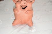 Terraccotta Clay Laughing Pig for Sale.