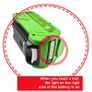 BRAND NEW 6000mAh Rechargeable Replacement Battery For Creabest 200W GreenWorks G-MAX GMAX 29462 29472 22272 Battery 29717 Image 2