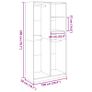 Wardrobe Black 100x50x200 cm Image 9