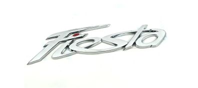 Car Styling Black Silver Fiesta Emblem Badge Auto Rear Trunk Letter Sticker Car Tail Badge Decoration Auto Accessories