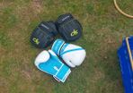 boxing gloves and bag
