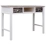 Writing Desk Brown 110x45x76 cm Wood Image 7