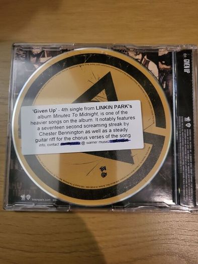 Linkin Park Given Up Promo CD Single