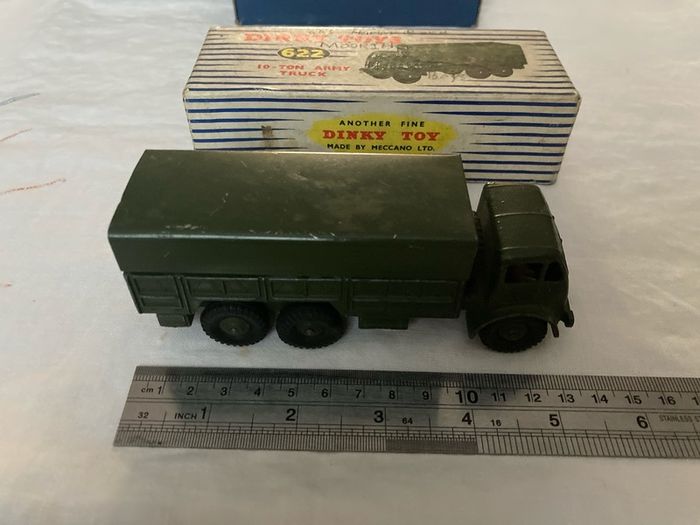 Dinky 622. 10-ton army truck. In box. Both excellent condition.