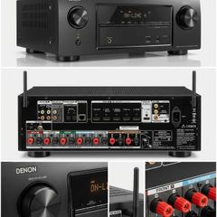 Denon AVR-X1200W Integrated Network AV Receiver in black.