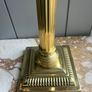 Vintage brass column table lamp - classical design Image 6