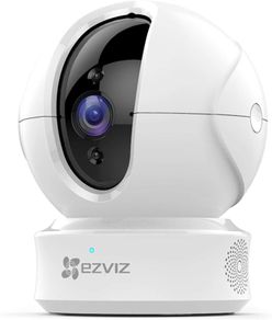 Security Camera Baby Monitor, 10m Night Vision, Two Way Audio, Smart Motion Tracking, Cloud Service, Work with Alexa and Google Assistant(