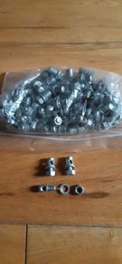 100x New Chrome Rod Brake Bicycle Lock-nuts