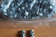 100x New Chrome Rod Brake Bicycle Lock-nuts