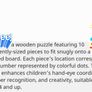 Wooden Educational Toy Fish (521)  2 Image 5