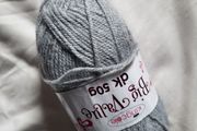 king cole 50g premium acrylic yarn in grey color. dk