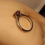 3 carat Natural Brazilian Citrine Solitaire Ring Image 7
