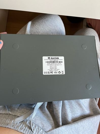 MokerLink 16-Port Web Managed PoE Switch.