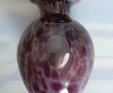 Purple - Gold -  Art Glass Vase