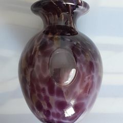 Purple - Gold -  Art Glass Vase