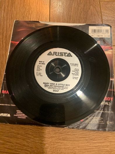 Snap - Mary Had a Little Boy 7" Vinyl