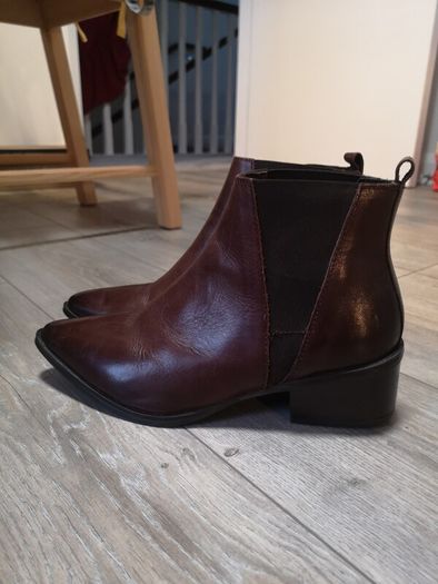 Gallery Leather Ankle Boots Size Uk 6
