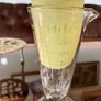Antique Victorian Measuring Glass Beaker Apothecary Etched Marks Image 3