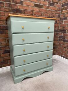 Chest of Drawers refurbished solid pine