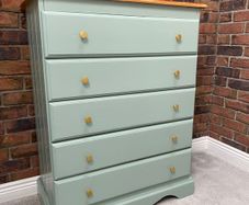 Chest of Drawers refurbished solid pine