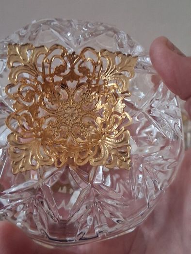 Vintage Killarney Irish Crystal Trinket/Vanity Set