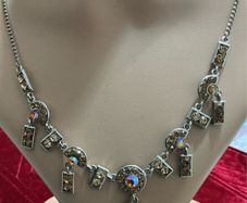 Silver toned choker