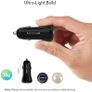 Car Charger USB Car Cigarette Lighter 24W Adapter with Total 5V 4.8A Output and Two Guiding LED Lights for iPhone XS/XR/XS Max, Galaxy S9/S8, iPad Pro, and Android Devices Image 5
