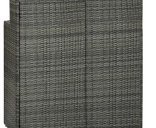 Garden Bar Table Grey 120x55x110 cm Poly Rattan