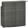 Garden Bar Table Grey 120x55x110 cm Poly Rattan Image 5