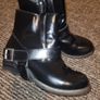 All saints Spitalfields biker boots Image 2