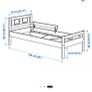 Ikea kids bed with mattress Image 3