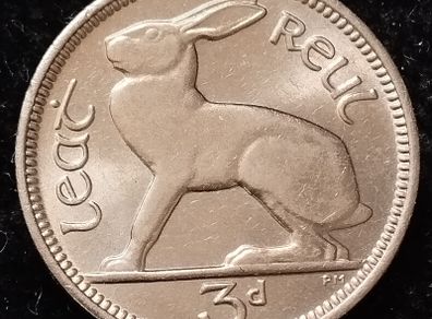 Ireland - 1968 - 3 Pence - UNC - KM.12a - [2071]