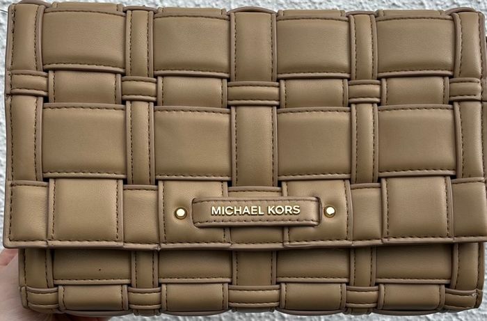Michael Kors Ivy Woven Crossbody Handbag